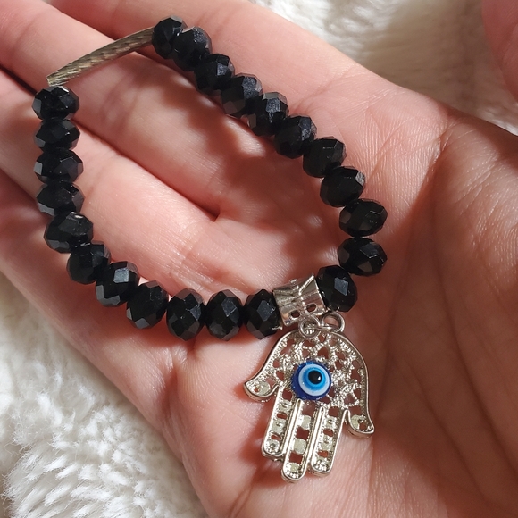 Evil Eye Palm Pendant Braclet  Hamsa Hand - Picture 2 of 4